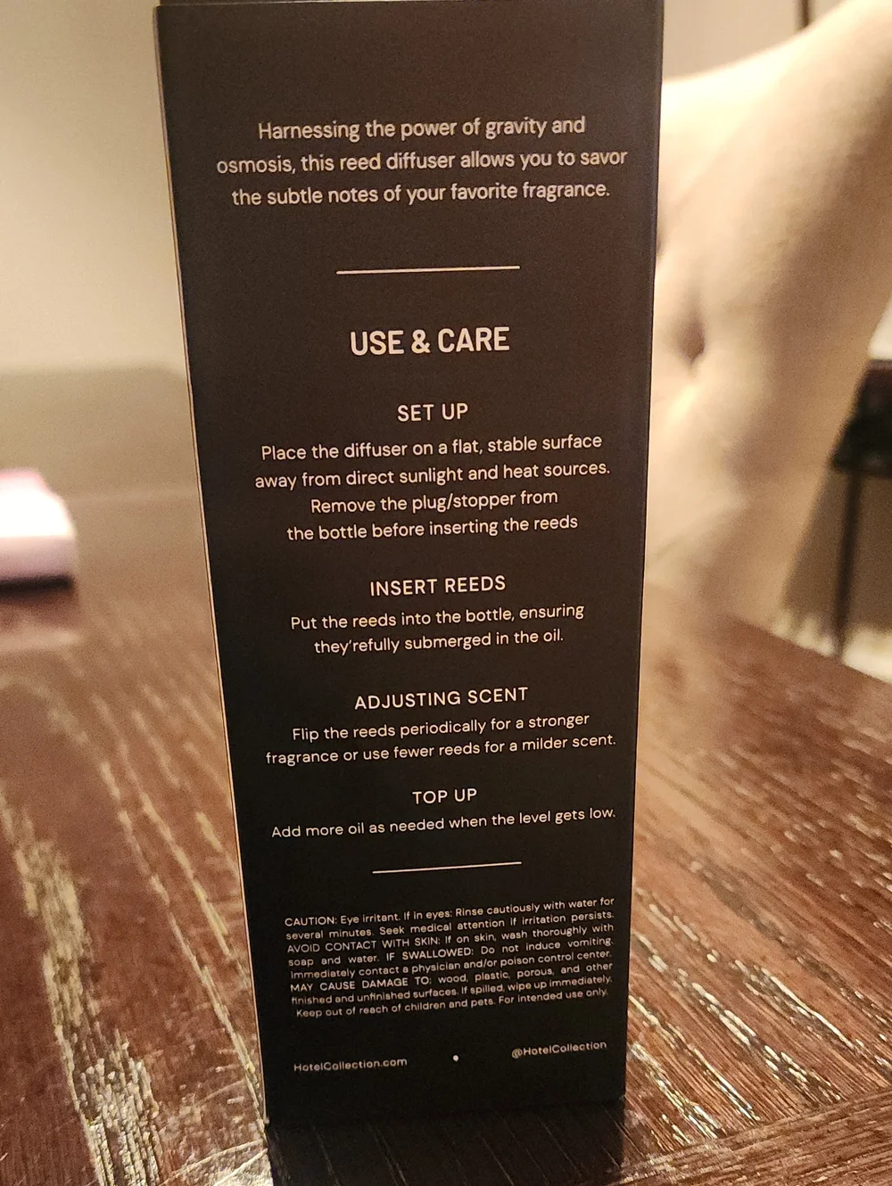 NIB Mystify Reed Diffuser - Black Scented Home Fragrance